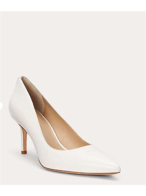 Lanette décolleté in nappa leather LAUREN RALPH LAUREN | LANETTE-PUMPS-CLOSED TOE..SOFT WHITE